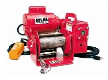 Atlas Construction Worm Gear Power Winch 