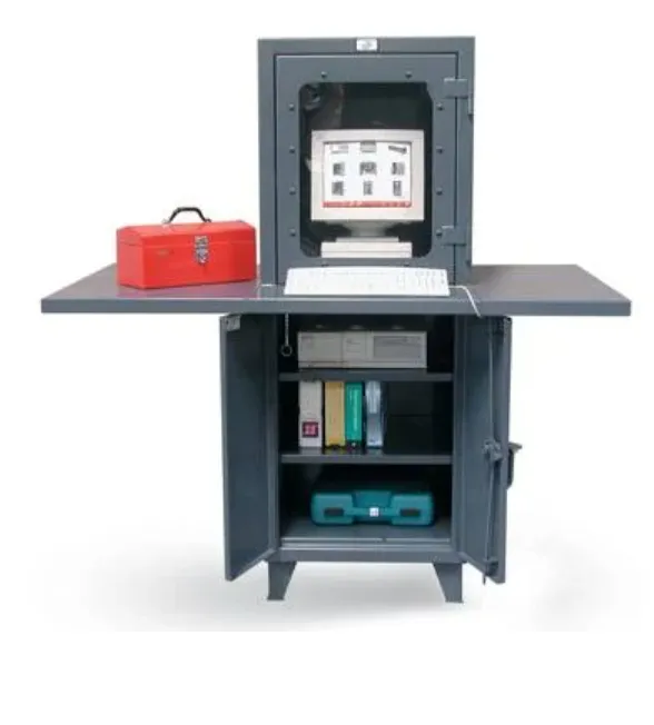 Computer Cabinet With Extra Wide Work Surface