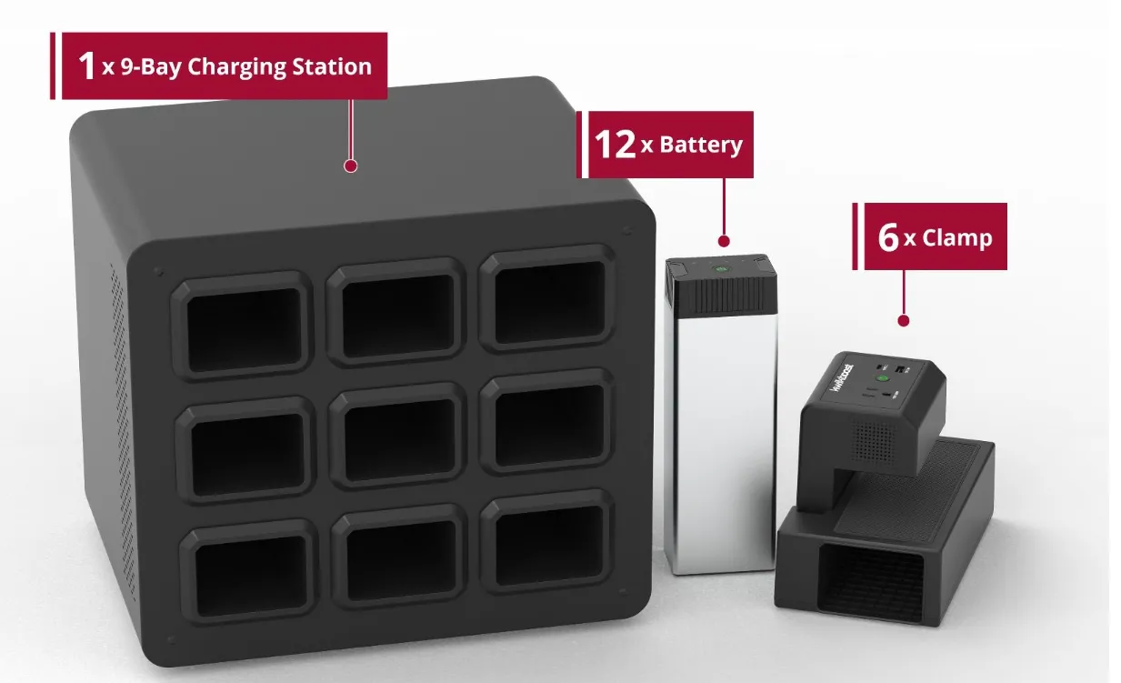 Deluxe Desk Top Charging Station System