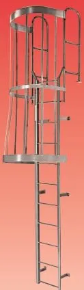 Modular Access Walk Thru Ladders with Cage