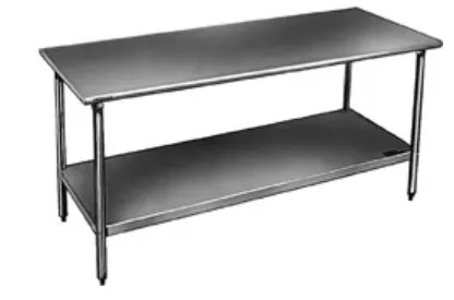 Stainless Steel Bench With Galvanized Legs