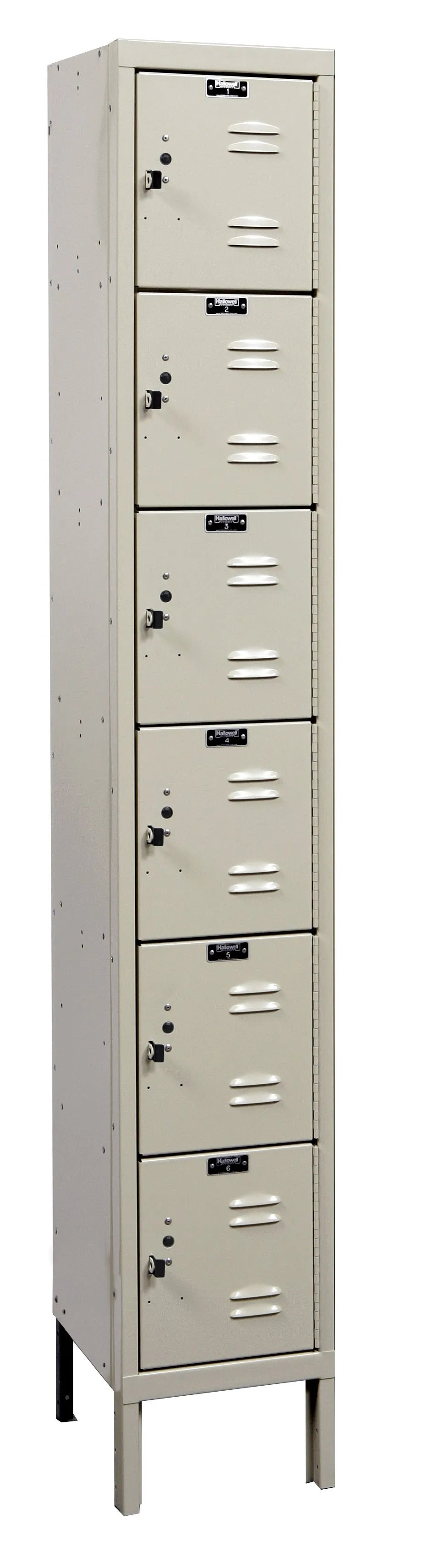 Corrosion Resistant Six Tier One Wide Box Lockers