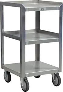 Three Shelf Stainless Steel Mobile Stand