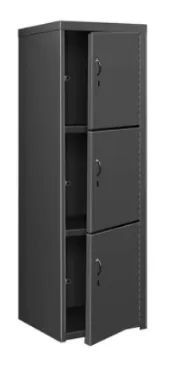 Triple Tier Black Lockers