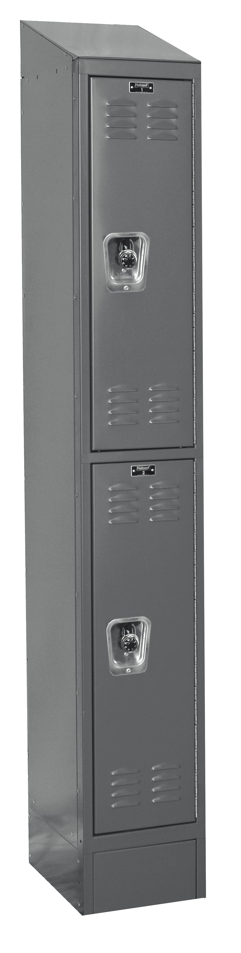 1 wide double tier slope locker