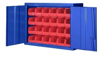 24 bin wall cabinet