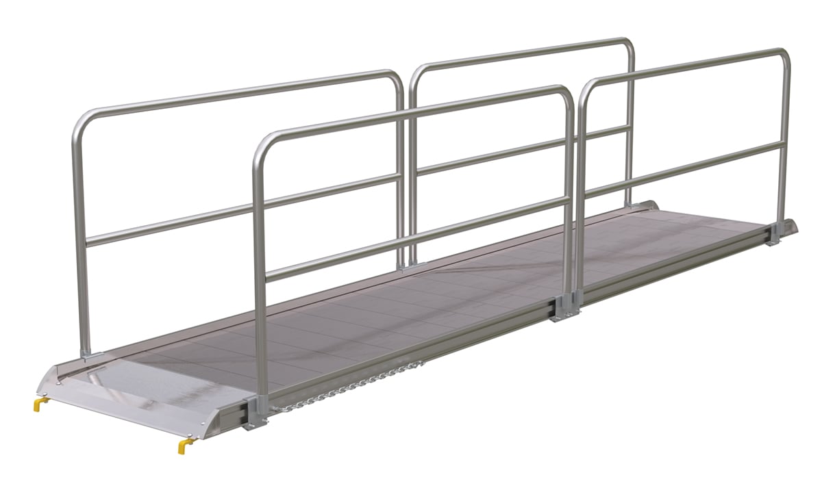 aluminum walk ramp with handrails v2