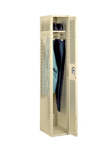 Assembled Single Tier Ventilated Steel Locker Without Legs