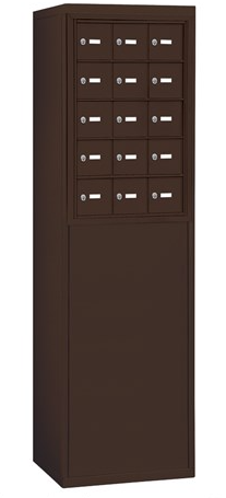 bronze cell phone locker with free standing enclosure