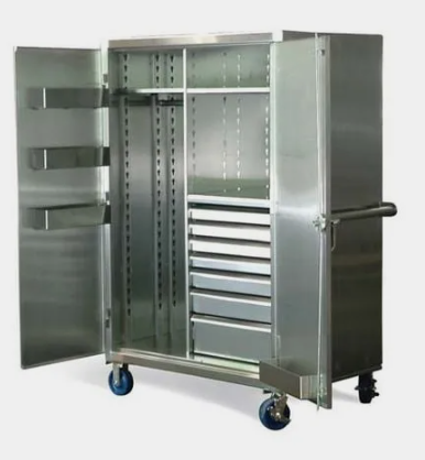 deluxe stainless steel mobile cabinet v4