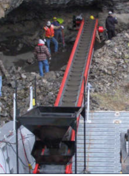 Dirt Conveyors at A Plus Warehouse