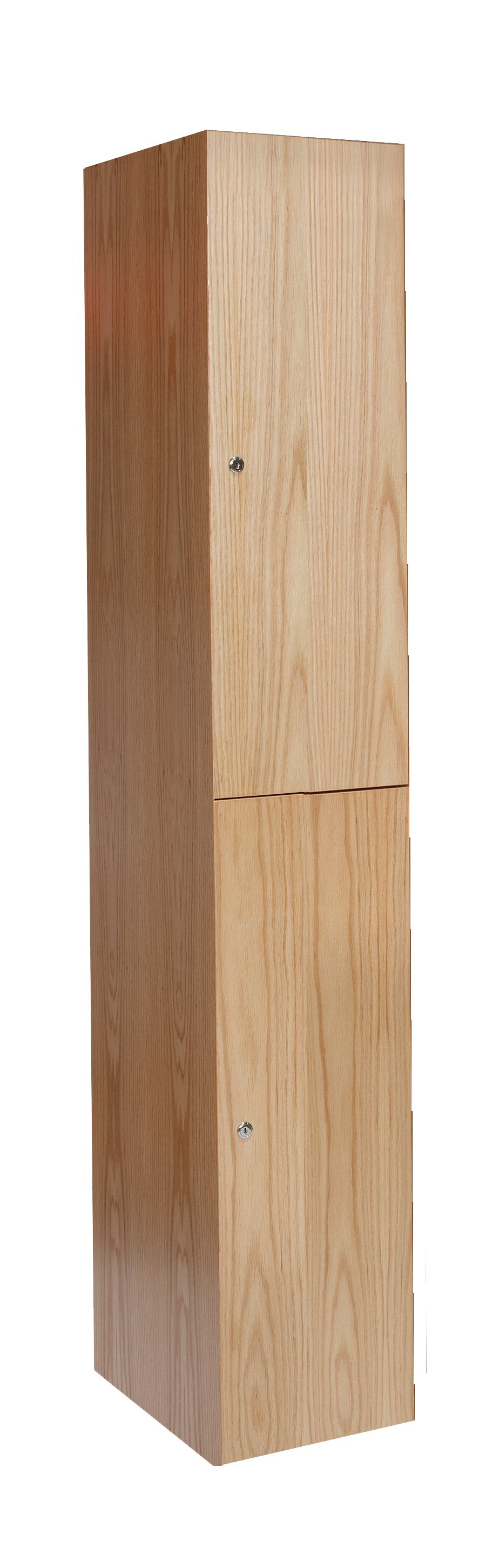 double tier wood lockers