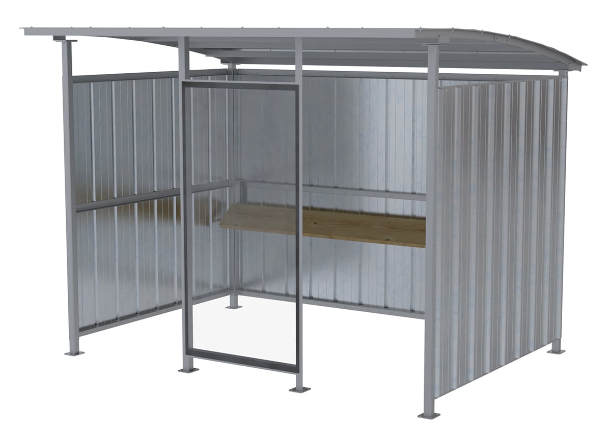 galvanized smoker shelter v2