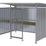 Galvanized Smoker Shelter