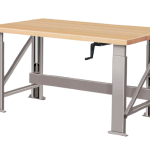 Hydraulic Work Bench with Wood Top