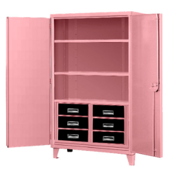 pink cabinet
