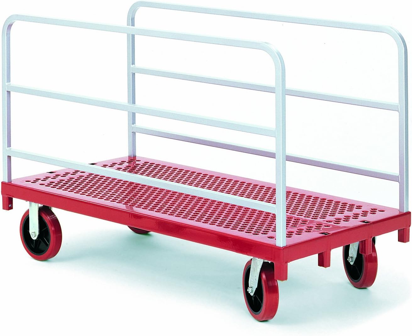 Platform Truck with All Swivel 8" Quiet Poly Casters