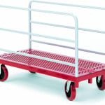 Platform Truck with All Swivel 8" Quiet Poly Casters