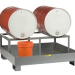 Spill Control Platform with Drum Rack