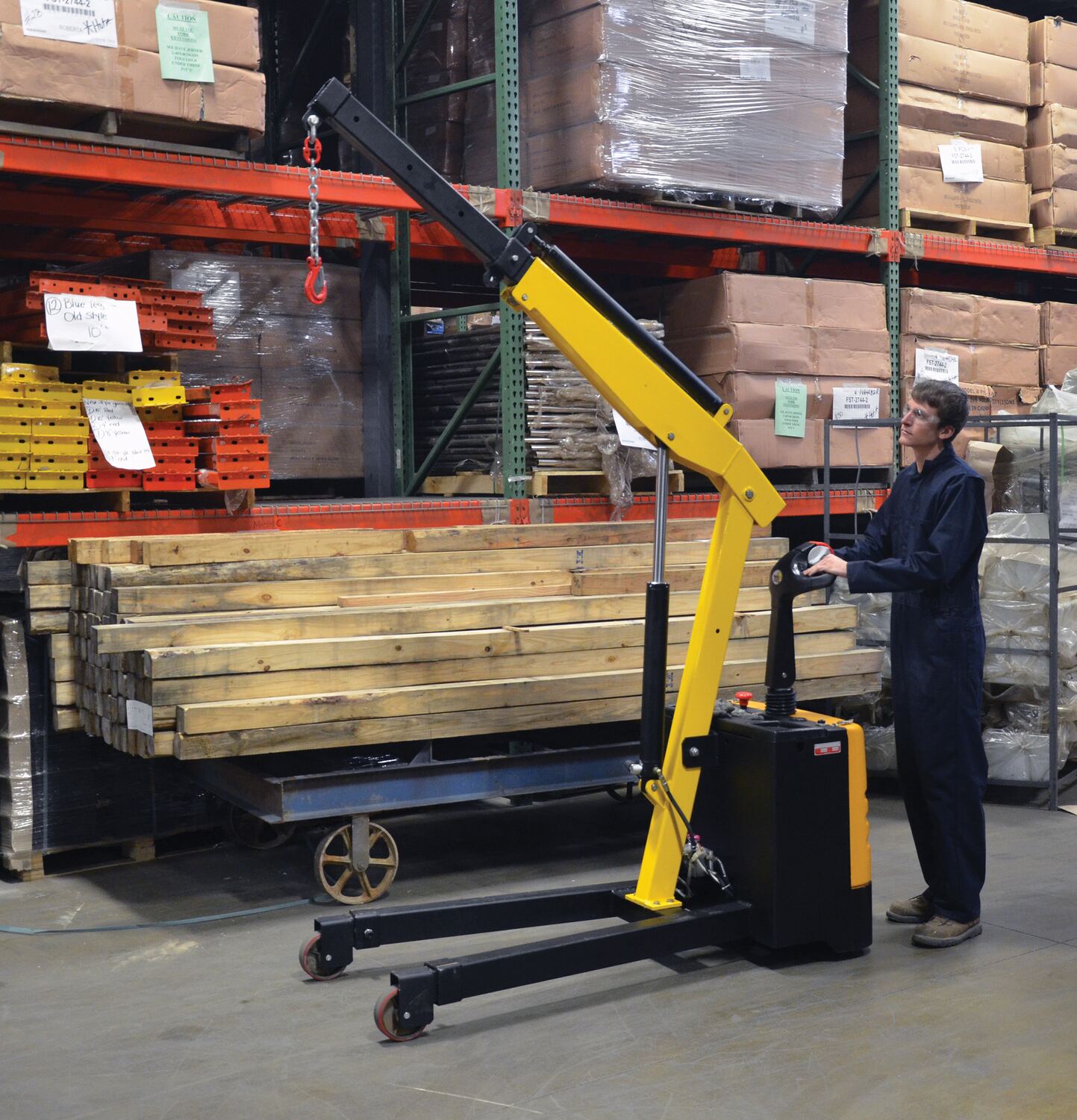 Steel Electric Powered Floor Crane